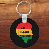 Iam Black History, Black History Month,プライド キーホルダー (正面)