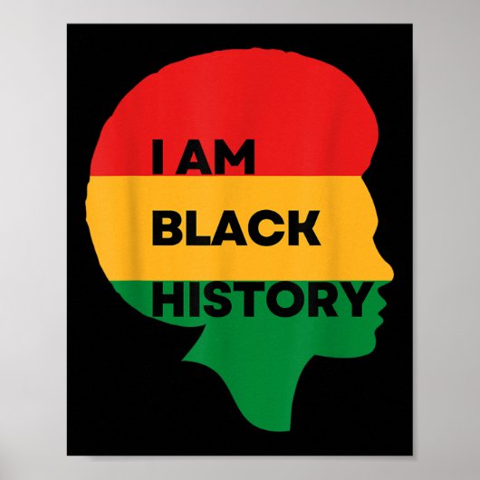 Iam Black History, Black History Month,プライド ポスター (正面)