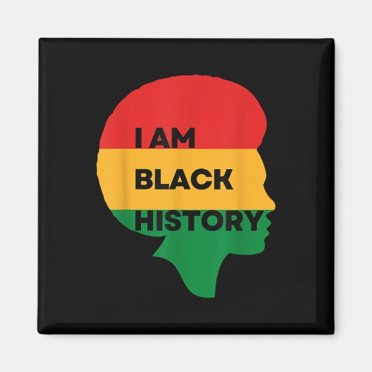 Iam Black History, Black History Month,プライド マグネット (正面)