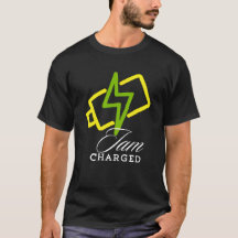 Iam Charged Tユニセックスシャツ – Electric Vibes Tee
