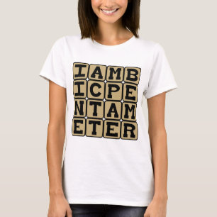 Iambic Pentameter、Sonnet Scheme Tシャツ