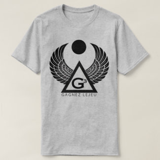 IAMG3症状衣服Tシャツ（黒のグレー） Tシャツ