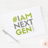 #IAMNEXTGEN 3"x3"正方形ステッカー スクエアシール (封筒)