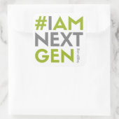 #IAMNEXTGEN 3"x3"正方形ステッカー スクエアシール (バッグ)