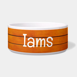 IAMSペットボウル付き木製ボード文字 ボウル