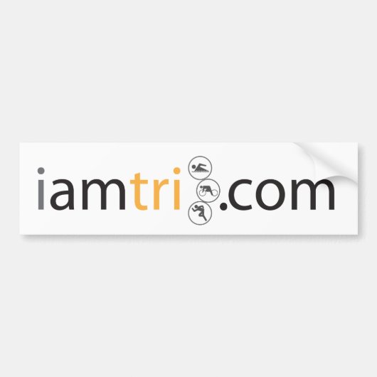 iamtriのバンパーステッカー バンパーステッカー (正面)