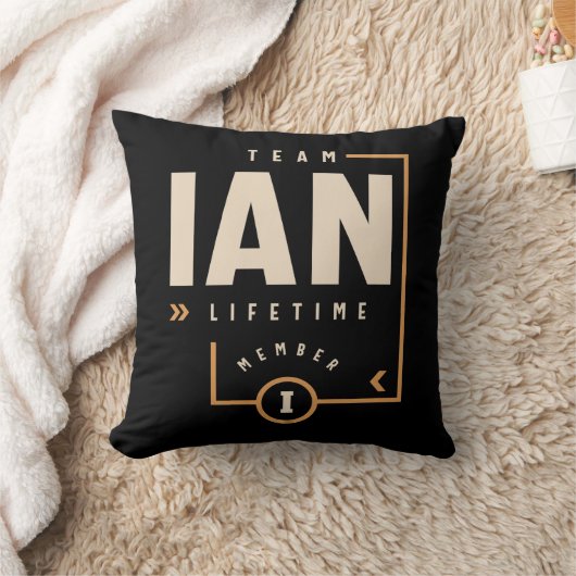 Ianパーソナライズされた名おもしろい- Ian クッション (ブランケット)