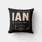 Ianパーソナライズされた名おもしろい- Ian クッション (正面)