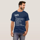 IAN Definition Personalized Name Funny Birthday Tシャツ (正面フル)