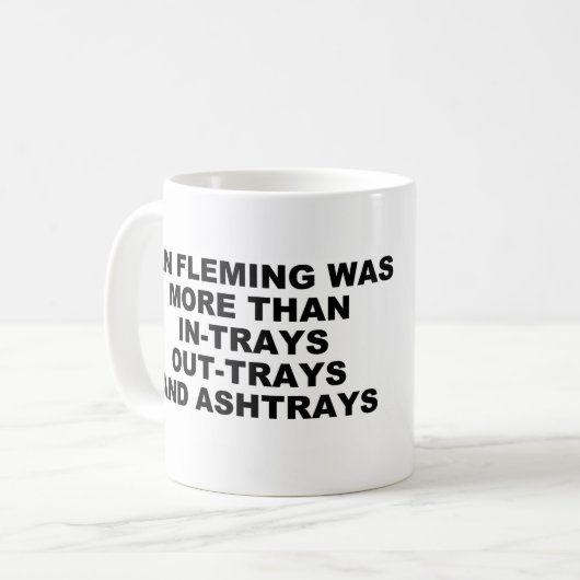 Ian Fleming Mug コーヒーマグカップ (正面左)