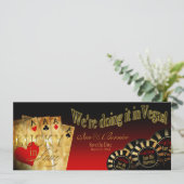 Ian & Las Vegas Deluxe Rot Schwarz Gold 招待状 (スタンド正面)