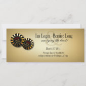 Ian & Las Vegas Deluxe Rot Schwarz Gold 招待状 (裏面)