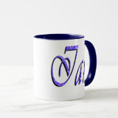 Ian、Name、Logo、Blue Ringer Combo Coffee Mug マグカップ (正面右)
