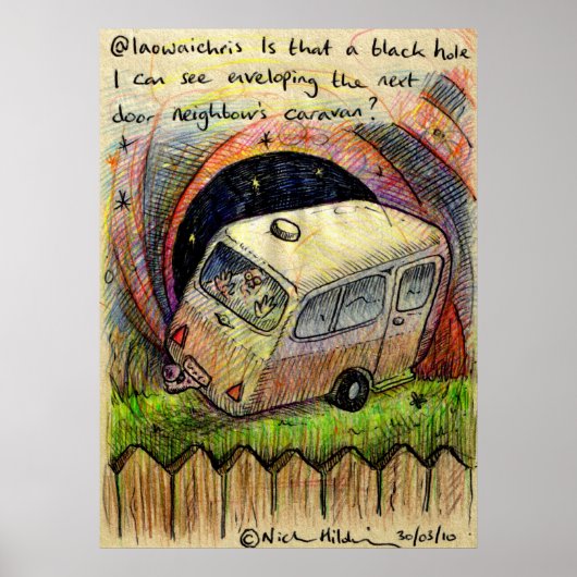 @Iaowichris irkafirkaプリント ポスター (正面)