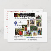 IASAの郵便はがき インビテーションポストカード (正面/裏面)