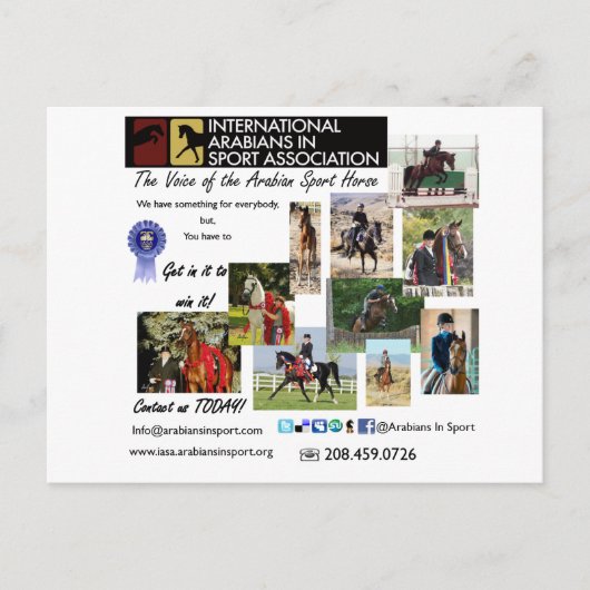 IASAの郵便はがき インビテーションポストカード (正面)