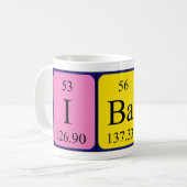 Iban定期的なテーブル名mag コーヒーマグカップ (正面左)