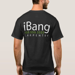 iBang。 大工の屋根葺き職人のカスタムな昇進のmerch Tシャツ