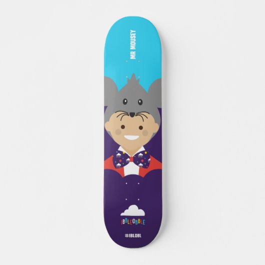 Ibbleobble™ - Mousey氏-スケートのデッキ-チーズ! スケートボード (正面)