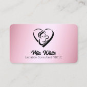 IBCLC授乳カウンセラーバラ金ゴールド 名刺 (正面)