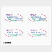 IBCLC® Dayスタンプ（英語） 長方形シール (シート)