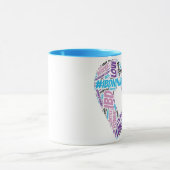 #IBDninjaの単語の雲のマグ マグカップ (中央)