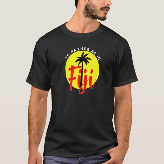 I'Be In Fiji -ビーチバケーションブループレミウ Tシャツ (正面)