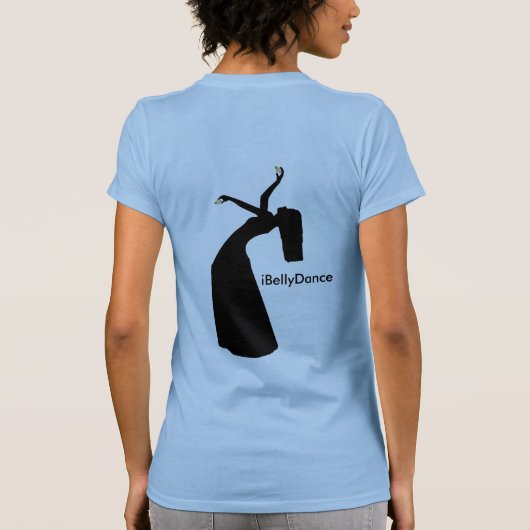 iBellyDanceのダンスのワイシャツ Tシャツ (裏面)