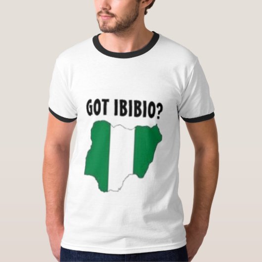 ibibioの種族、ナイジェリアのTシャツおよび等 Tシャツ (正面)