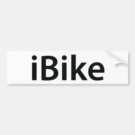 iBikeのバンパーステッカー バンパーステッカー (正面)