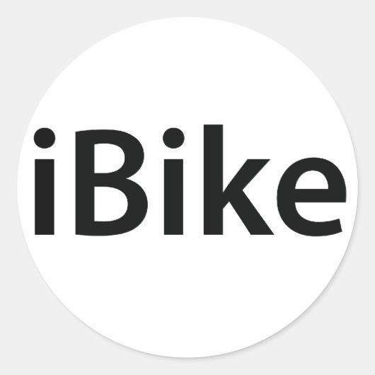 iBikeスタンプ ラウンドシール (正面)