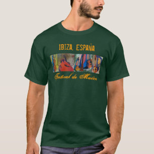 Ibizaのスペインの音楽祭-前部 Tシャツ