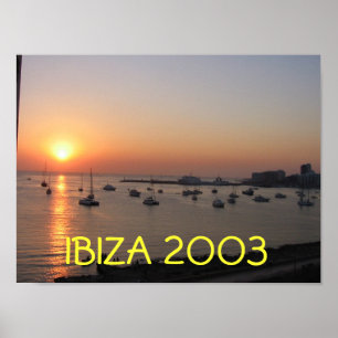 Ibizaの日没 ポスター