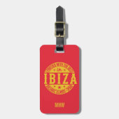 IBIZAスペインのカスタムな荷物のラベル ラゲッジタグ (正面縦)