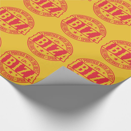 IBIZAスペインのギフト用包装紙 ラッピングペーパー (角)