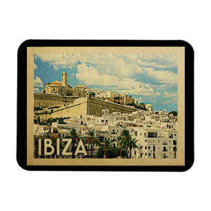 Ibizaスペインのヴィンテージ旅行 マグネット