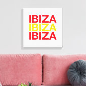 IBIZAスペインの国旗 キャンバスプリント (インサイチュ (リビング))