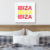IBIZAスペインの国旗 キャンバスプリント (インサイチュ (寝室))