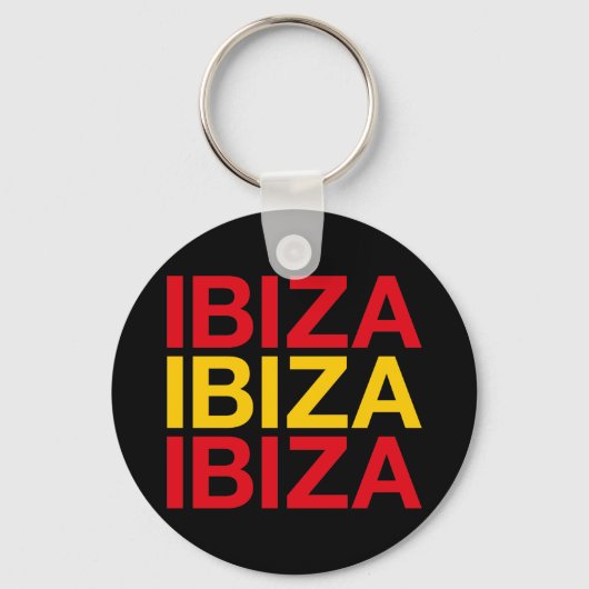 IBIZAスペインの国旗 キーホルダー (正面)