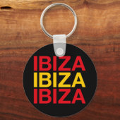IBIZAスペインの国旗 キーホルダー (正面)
