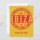 IBIZAスペインカスタム絵葉書 ポストカード (正面/裏面)