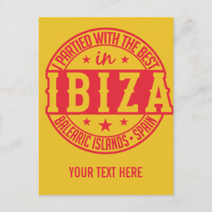 IBIZAスペインカスタム絵葉書 ポストカード