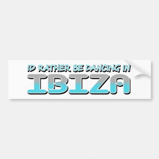 IBIZA バンパーステッカー (正面)