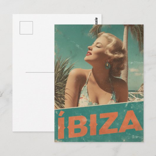 Ibiza 50s vintage ポストカード (正面/裏面)