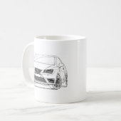 Ibiza Cupra 2013年をつけて下さい コーヒーマグカップ (正面左)