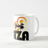 ibiza djの休日の日没のコップかマグ コーヒーマグカップ (正面右)