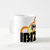 ibiza djの休日の日没のコップかマグ コーヒーマグカップ (正面左)