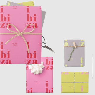 Ibiza Eivissa Spain España gift wrapping supply  ラッピングペーパーシート