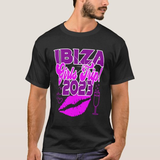 Ibiza Girls Trip 2023 Women Students Hen Party Spa Tシャツ (正面)