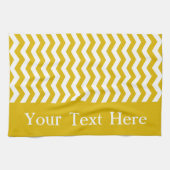 Ibiza Sunset Wave Chevronカスタマイズ可能 キッチンタオル (横)